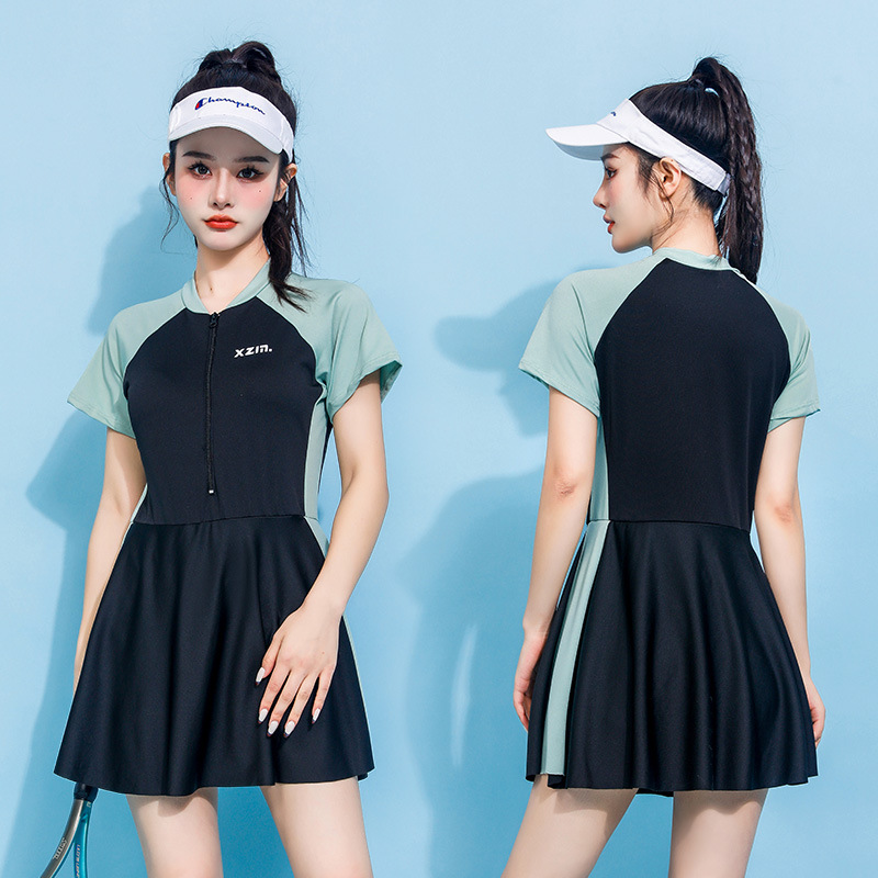Young Women'S Formal Wear - Kadınlar Uzun Kollu Tek Parça Mayo