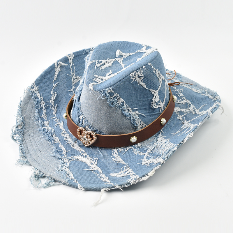 Women Formal Wear Western - Kadın Erkek için Batı Kovboy Şapkası
