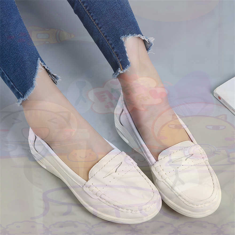 Women Formal Wear Shop - Yumuşak Slip-on Bayan Büyük Boy Ayakkabı