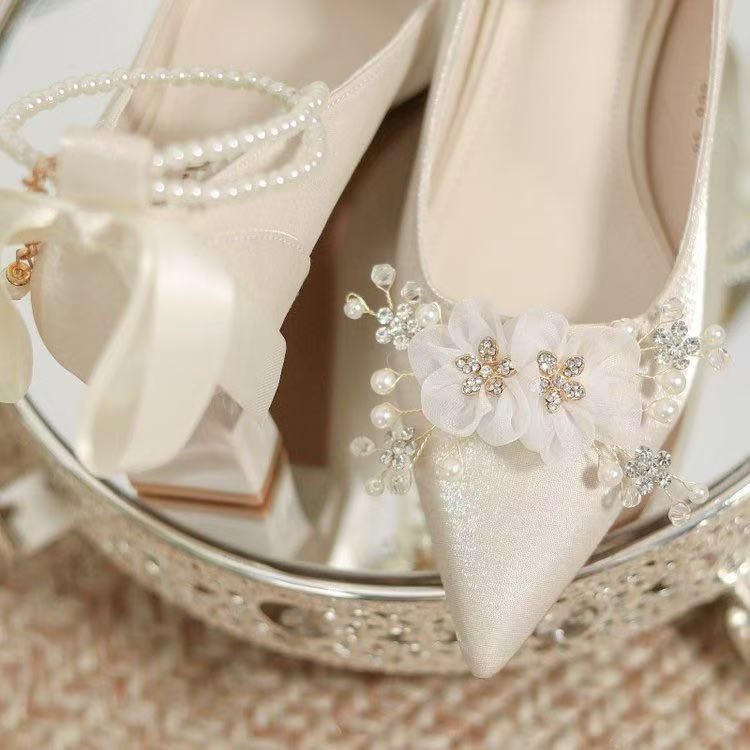 Women'S Formal Wear To A Wedding - Fransız tarzı düğün ayakkabıları, gelin ayakkabıları,