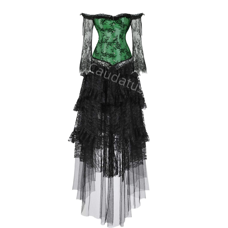 Korse Elbise Artı Boyutu Uzun  - Women'S Green Formal Wear incelemesi ve fiyatı