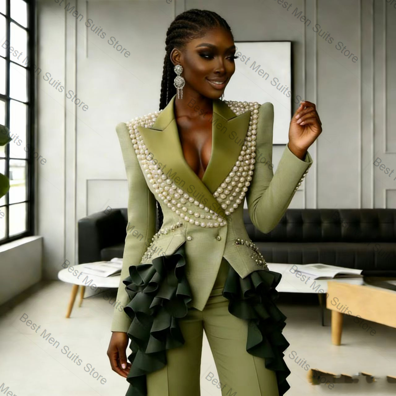 İnci Yeşili Kadın Takım Elbise - Women'S Green Formal Wear incelemesi ve fiyatı