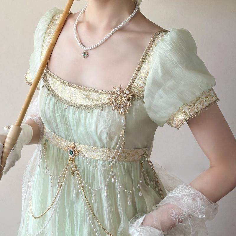 El yapımı Regency İmparatorluğ - Women'S Green Formal Wear incelemesi ve fiyatı