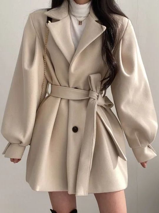 Kore Tarzı Yün Ceket Kemerli Ö - Tailored Coat Wool incelemesi ve fiyatı