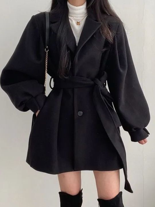 Kore Tarzı Yün Ceket Kemerli Ö - Tailored Coat Wool incelemesi ve fiyatı