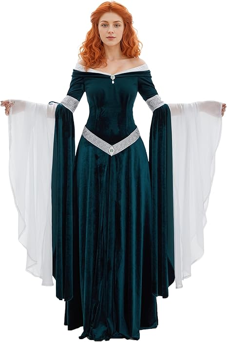 DAIZBELLA kadın Ortaçağ Rönesa - Women'S Green Formal Wear incelemesi ve fiyatı