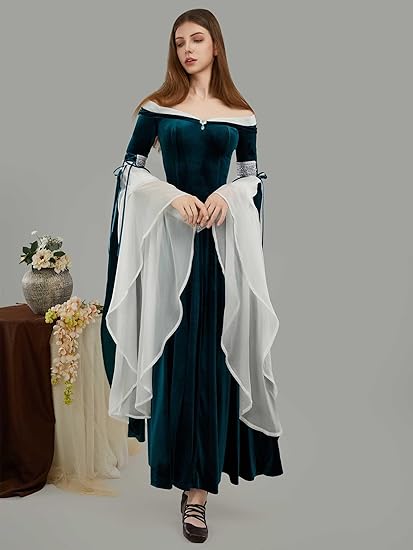 DAIZBELLA kadın Ortaçağ Rönesa - Women'S Green Formal Wear incelemesi ve fiyatı