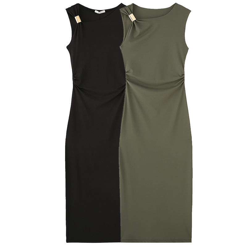 HXAO Bayan Ruffled Bodycon Elb - Women'S Green Formal Wear incelemesi ve fiyatı