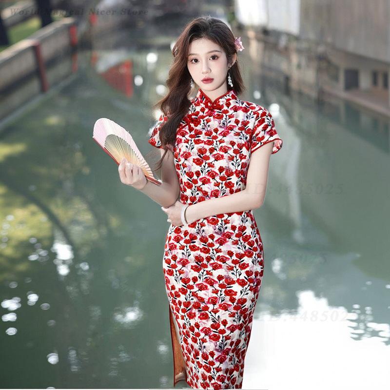 Yeni Yaz Kırmızı Kısa Modifiye - Young Women'S Formal Wear incelemesi ve fiyatı