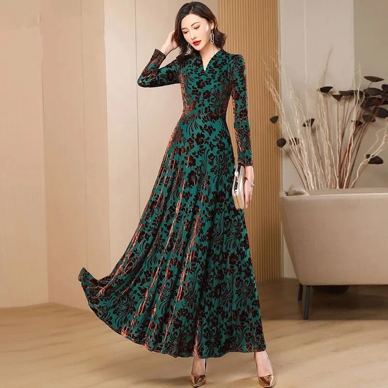 İlkbahar Sonbahar Yeni Altın K - Women'S Green Formal Wear incelemesi ve fiyatı