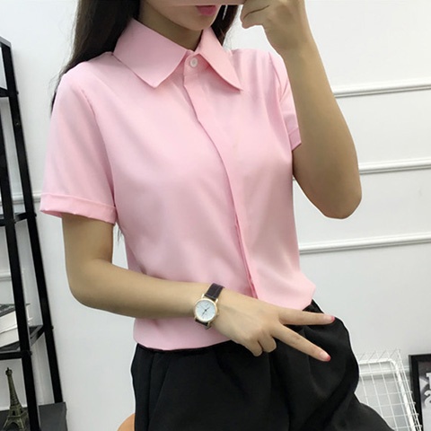Beyaz Gevşek Kısa Kollu Gömlek - Women Formal Wear White Shirt incelemesi ve fiyatı