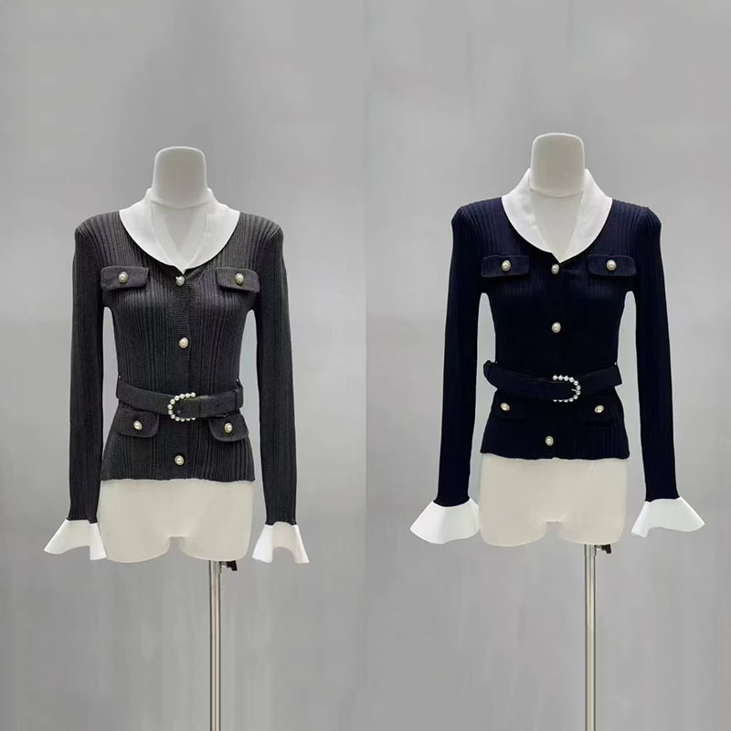 Kadınlar için kontrast renkli, - Women'S Formal Wear Cardigan incelemesi ve fiyatı
