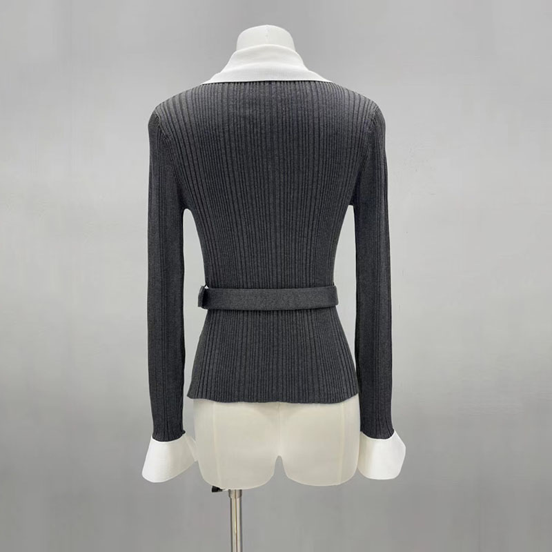 Kadınlar için kontrast renkli, - Women'S Formal Wear Cardigan incelemesi ve fiyatı