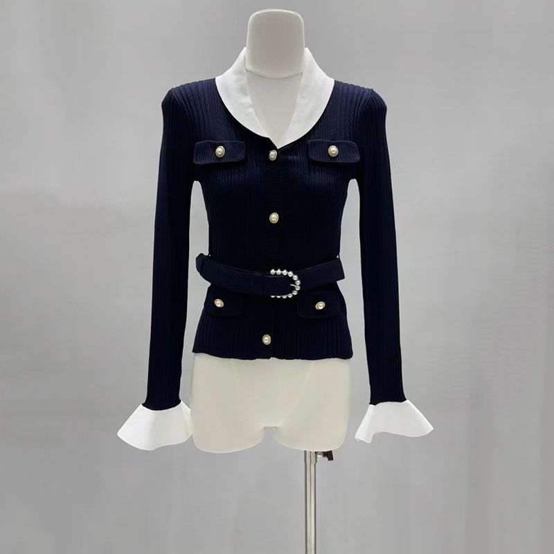 Kadınlar için kontrast renkli, - Women'S Formal Wear Cardigan incelemesi ve fiyatı