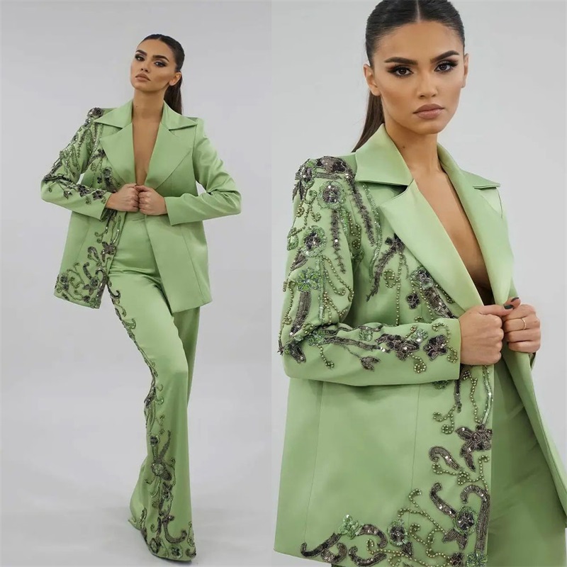 Tasarımcı Yeşil Saten Kadın Ta - Women'S Green Formal Wear incelemesi ve fiyatı