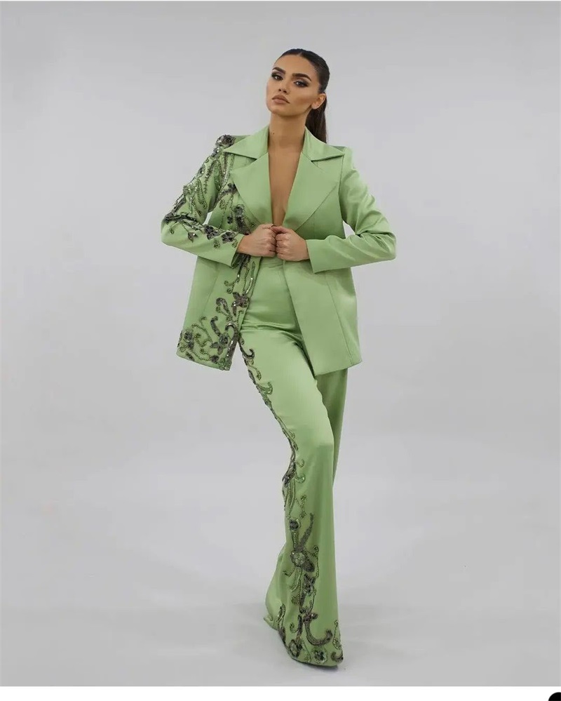Tasarımcı Yeşil Saten Kadın Ta - Women'S Green Formal Wear incelemesi ve fiyatı