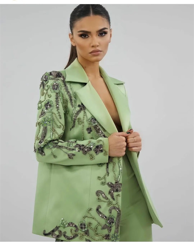 Tasarımcı Yeşil Saten Kadın Ta - Women'S Green Formal Wear incelemesi ve fiyatı