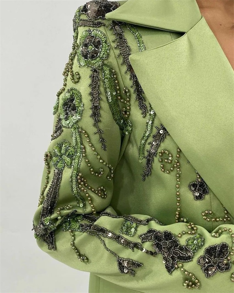 Tasarımcı Yeşil Saten Kadın Ta - Women'S Green Formal Wear incelemesi ve fiyatı