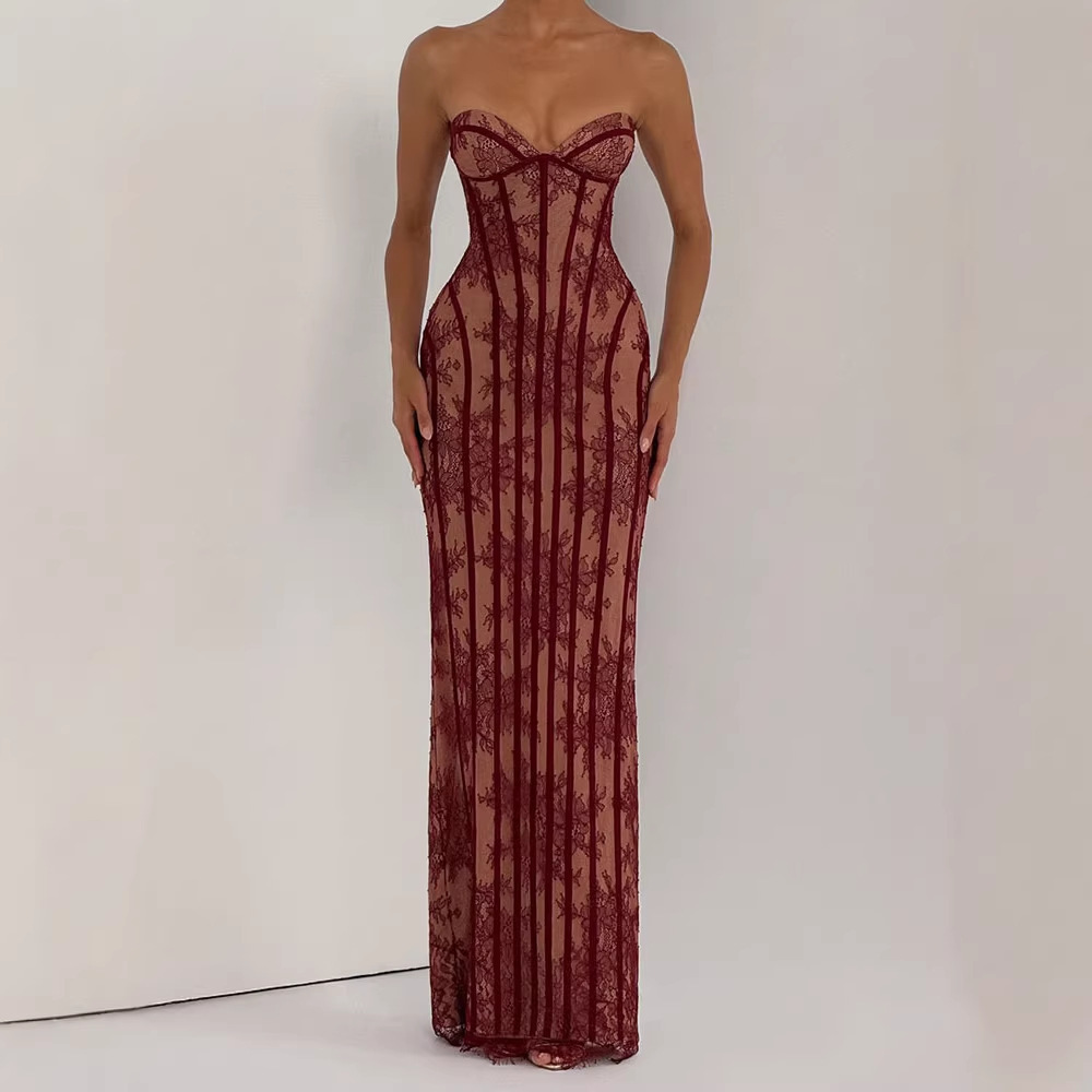 Kadınlar için Straplez Dar Kes - Women Formal Wear For Party incelemesi ve fiyatı